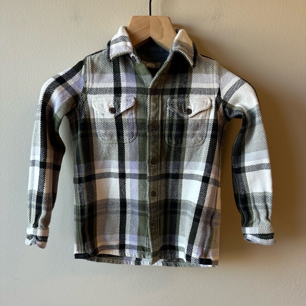 Outerknown Plaid Button-Up Flannel Shirt for Kids